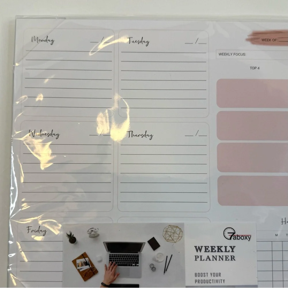 52 Sheets Weekly Planner New in Original Plastic